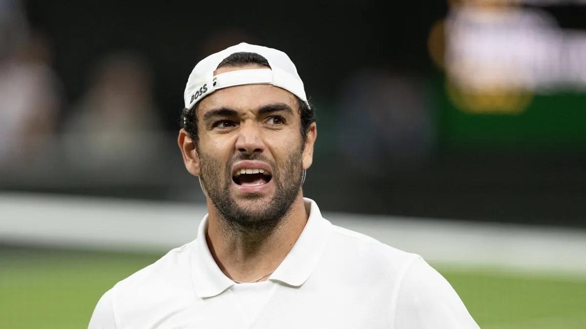 Matteo Berrettini evita lesão grave e mira em Wimbledon