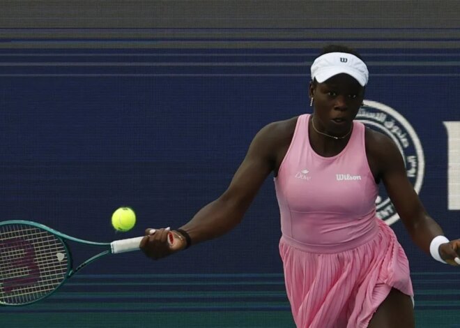 Victoria Mboko, parceira de duplas de Serena Williams, lesionada