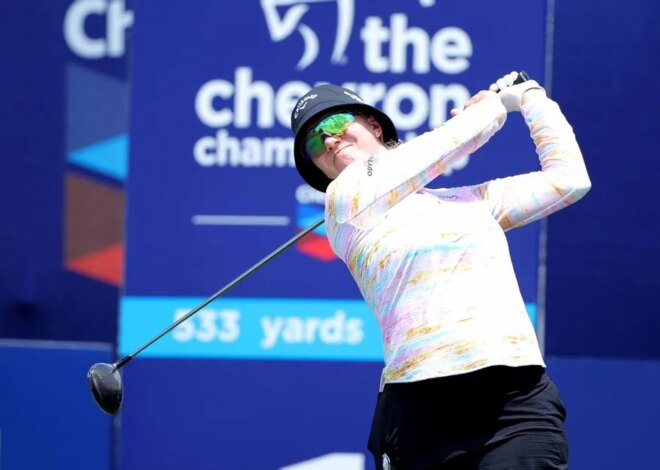 Madelene Sagstrom iniciou o US Women’s Open enquanto estava grávida de 26 semanas