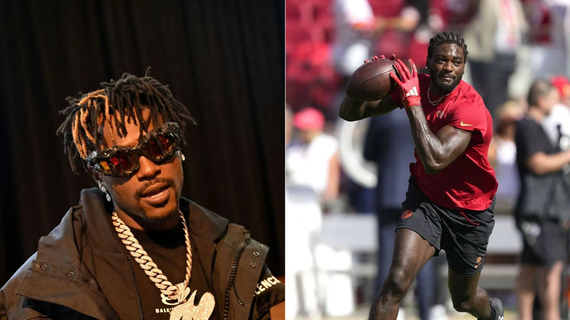 Antonio Brown arremessa para Brandon Aiyuk depois de ser comparado ao 49ers WR pelos fãs por dar golpes importantes em seu time