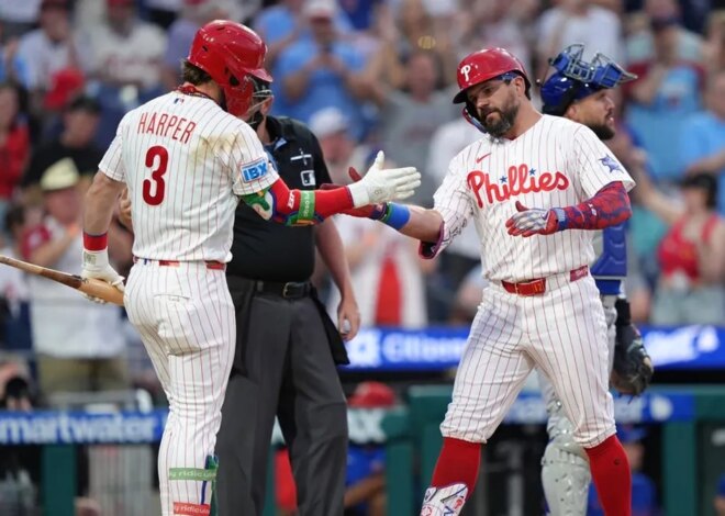 Resumo da MLB: Kyle Schwarber e Bryce Harper ajudam Phillies a derrotar o Mets