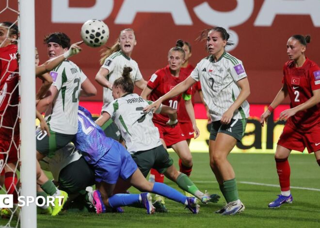 Turquia 2-1 Irlanda do Norte: ‘Loucura absoluta’ – Callaghan na decisão do cartão vermelho