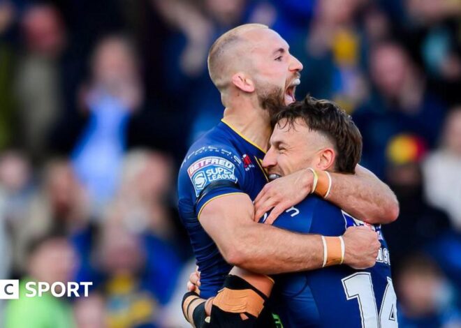Super League: Leeds Rhinos 24-16 St Helens – Os anfitriões têm dois pontos de vantagem na liderança