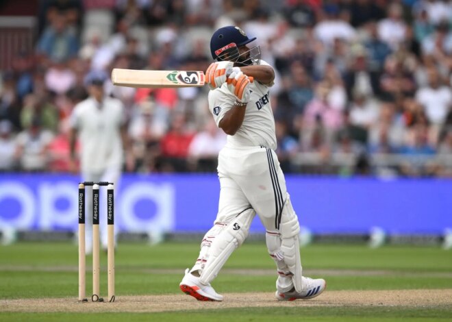 Rishabh Pant vai ao fundo com um trabalho árduo para 81 no teste IND vs AFG 2026