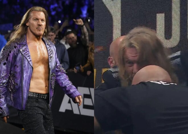 Uma grande briga envolvendo Chris Jericho irrompe na AEW; segurança forçada a intervir