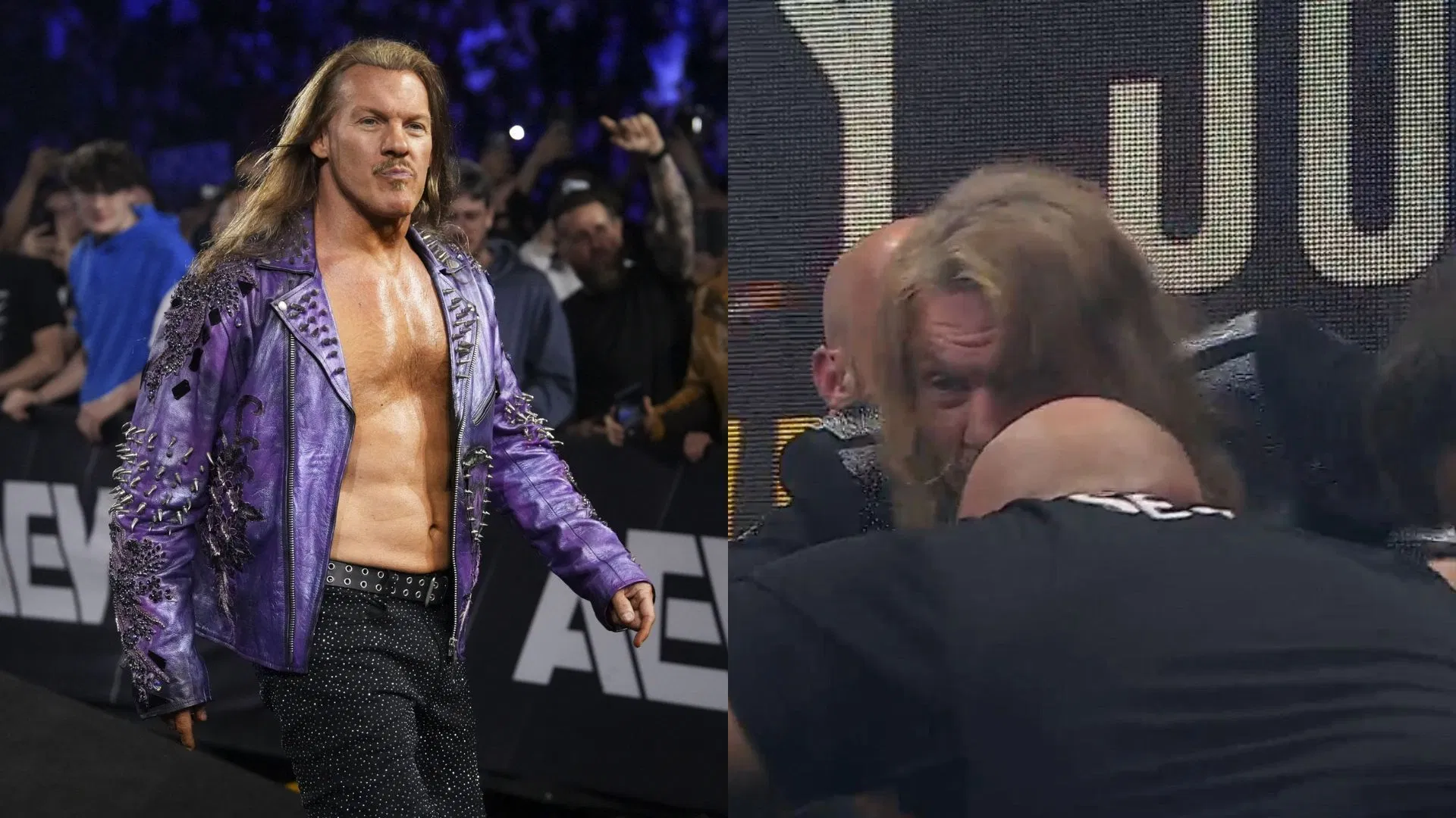 Uma grande briga envolvendo Chris Jericho irrompe na AEW; segurança forçada a intervir