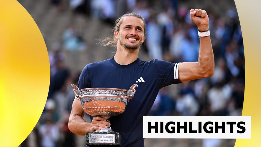Destaques do Aberto da França: Alexander Zverev venceu Flavio Cobolli em cinco sets para vencer o primeiro Grand Slam