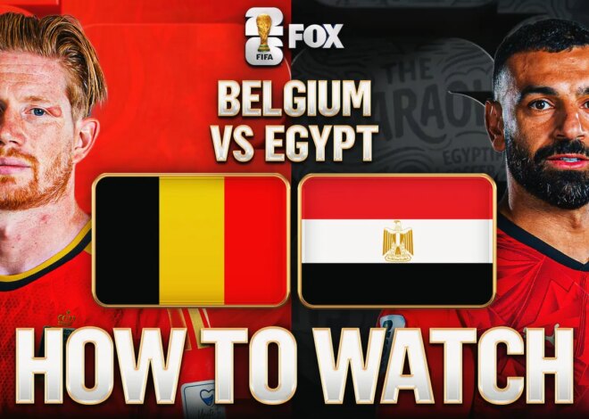 Como assistir Bélgica x Egito: canal de TV e transmissão ao vivo – Grupo G da Copa do Mundo FIFA 2026