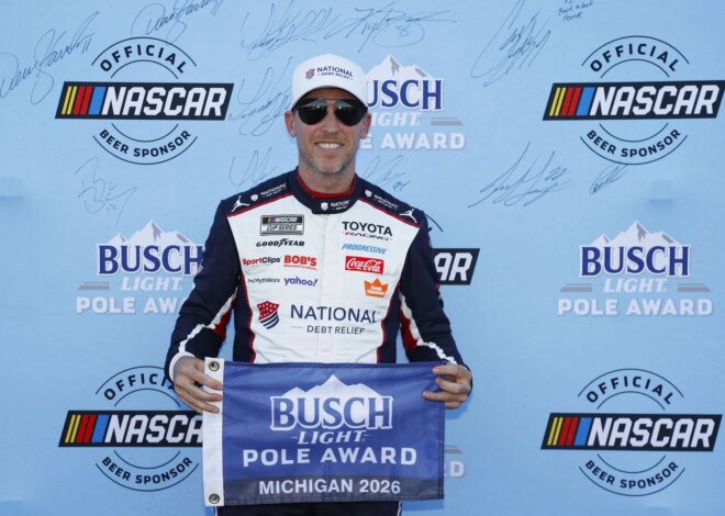 NASCAR no Michigan Lineup 2026: ordem inicial e pole para 2026 FireKeepers Casino 400