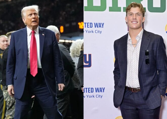 Donald Trump afirma que Jaxson Dart seria o “maior atleta” no esporte feminino enquanto desmaiava pelo Giants QB