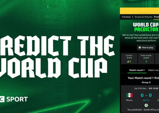 Copa do Mundo de 2026: jogue o novo jogo de previsão da BBC Sport