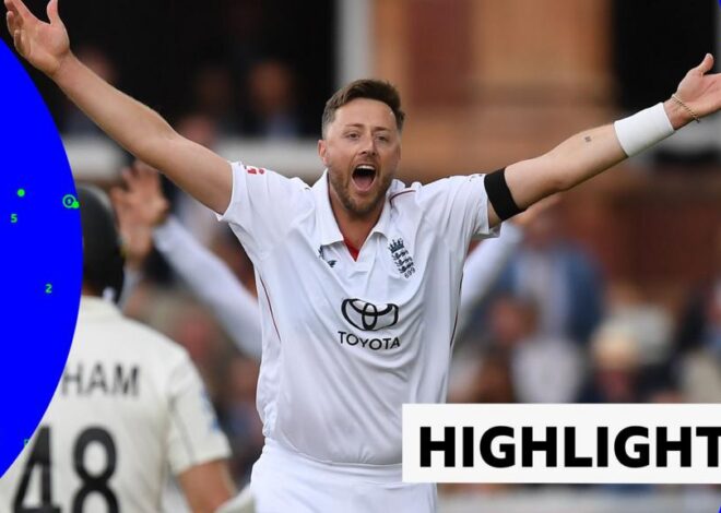 Inglaterra x Nova Zelândia, primeiro teste: Ollie Robinson estrela quando 16 postigos caem no primeiro dia no Lord’s
