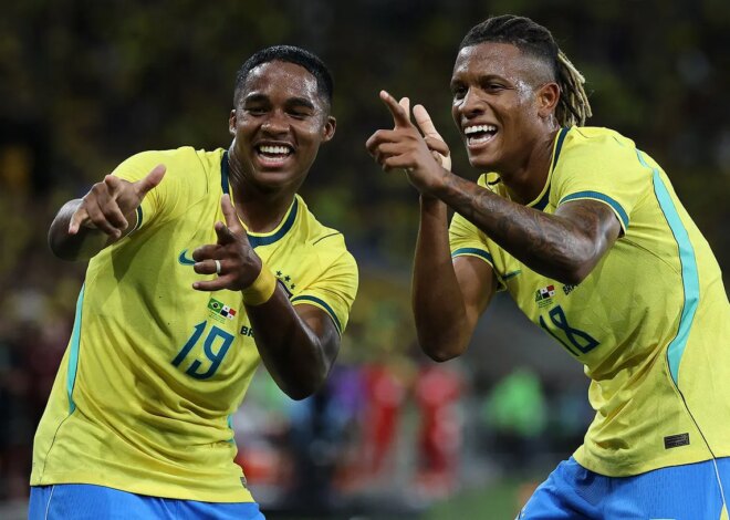 Endrick, do Brasil, faz promessa de Copa do Mundo a Ancelotti após marcar a vitória em amistoso