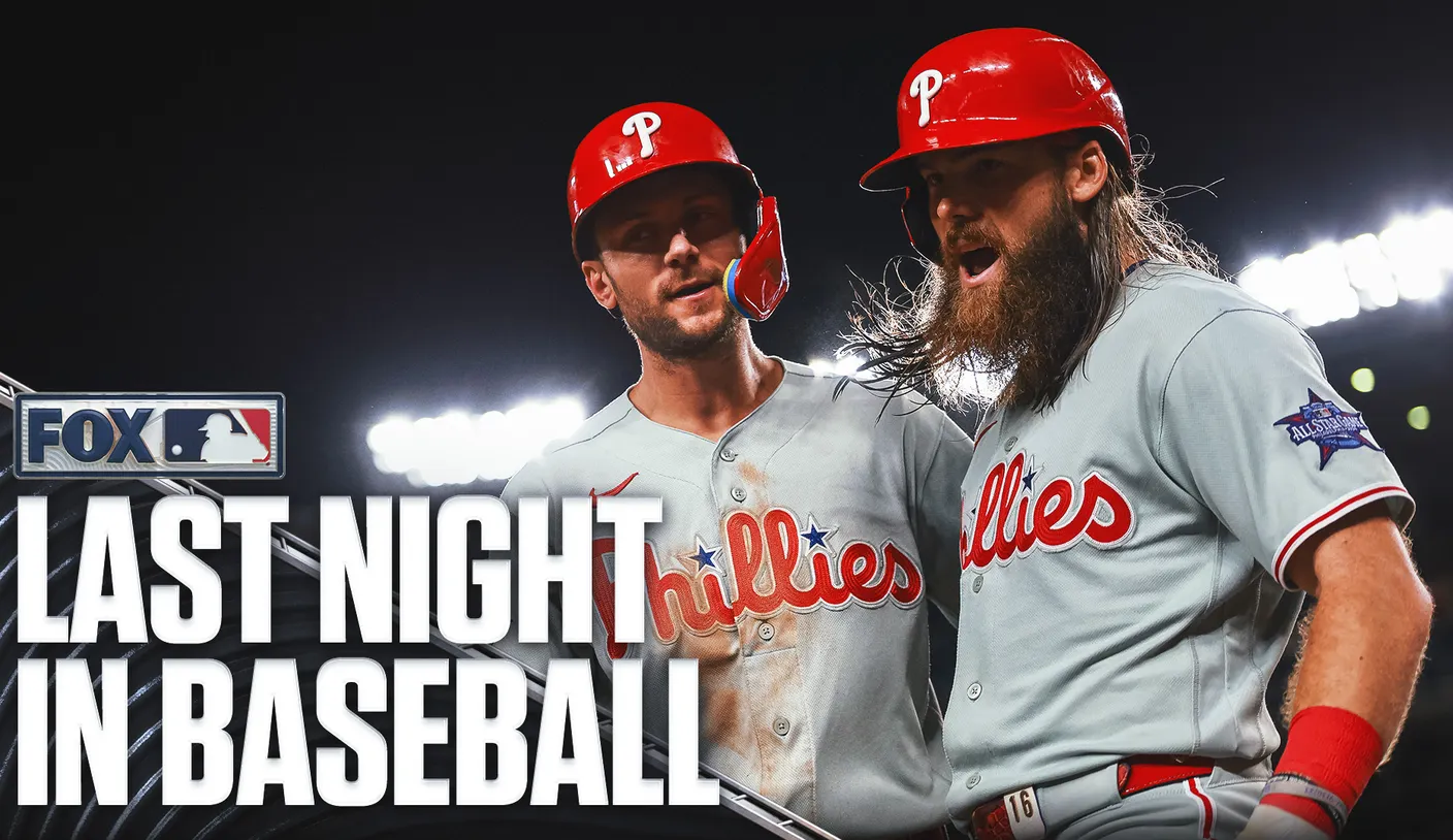 Ontem à noite no beisebol: Phillies explodiu duas vezes e depois jogou o incrível 9º lugar para vencer