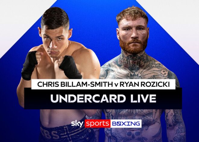 Billam-Smith x Rozicki AO VIVO! Atualizações, stream, eliminatória, notícias, resultados, destaques do Zuffa Boxing 07 em Bournemouth | Notícias de boxe