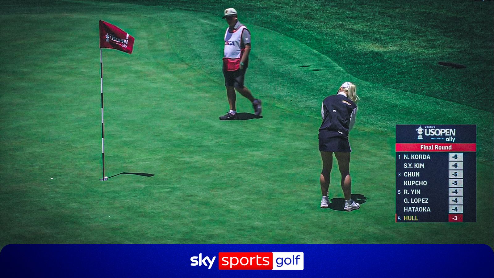 Hull dá início ao sonho com águia de abertura no US Women’s Open!
