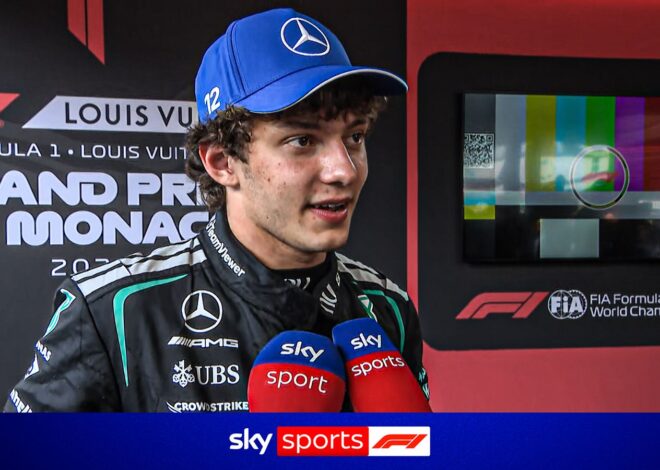 ‘Ainda estou tremendo!’ | Antonelli na ‘imensa’ pole do GP de Mônaco
