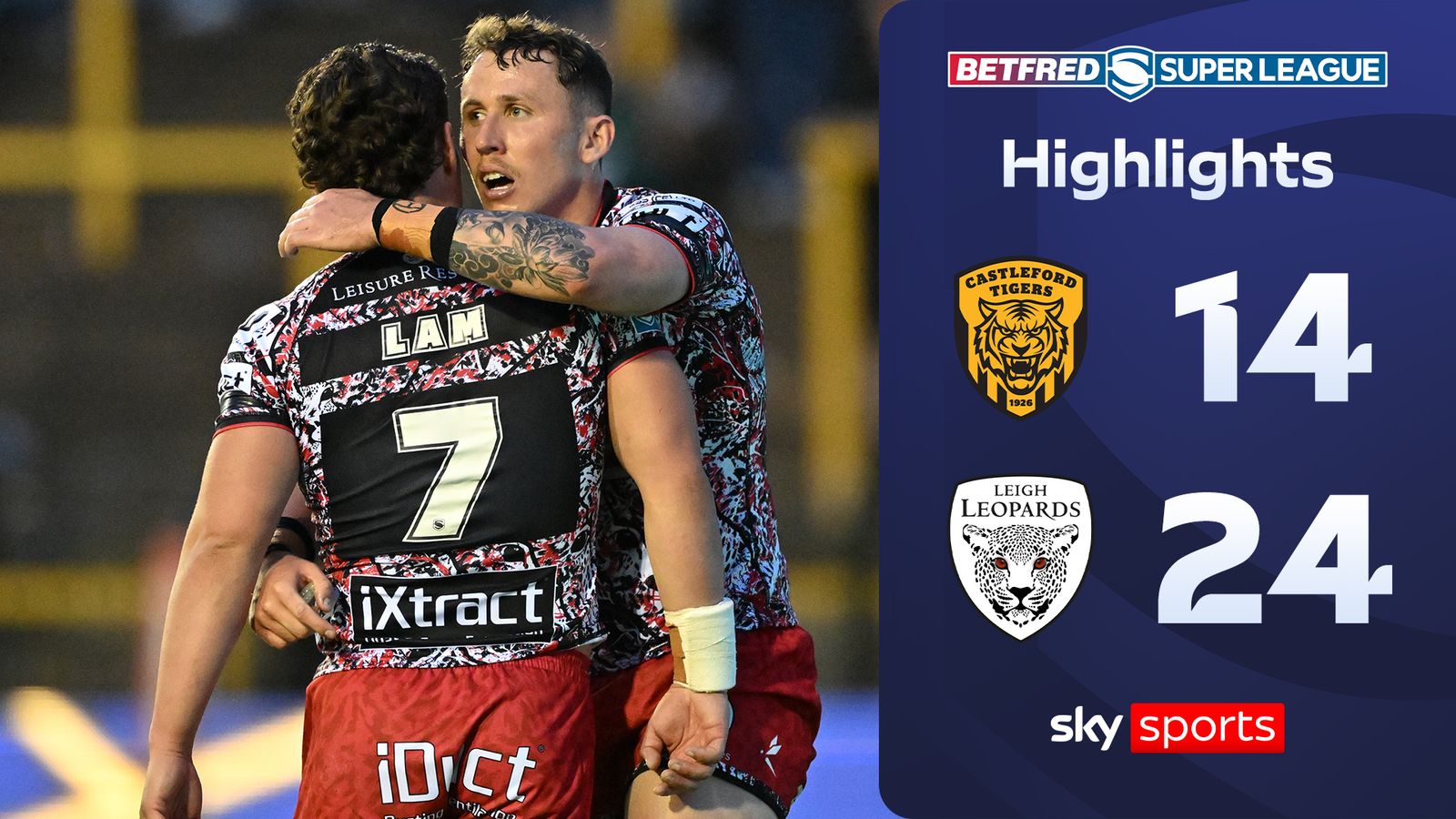 Castleford Tigers 14-24 Leigh Leopards