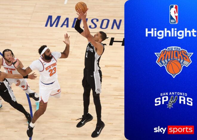 Wembanyama estrela enquanto Spurs luta para vencer Knicks