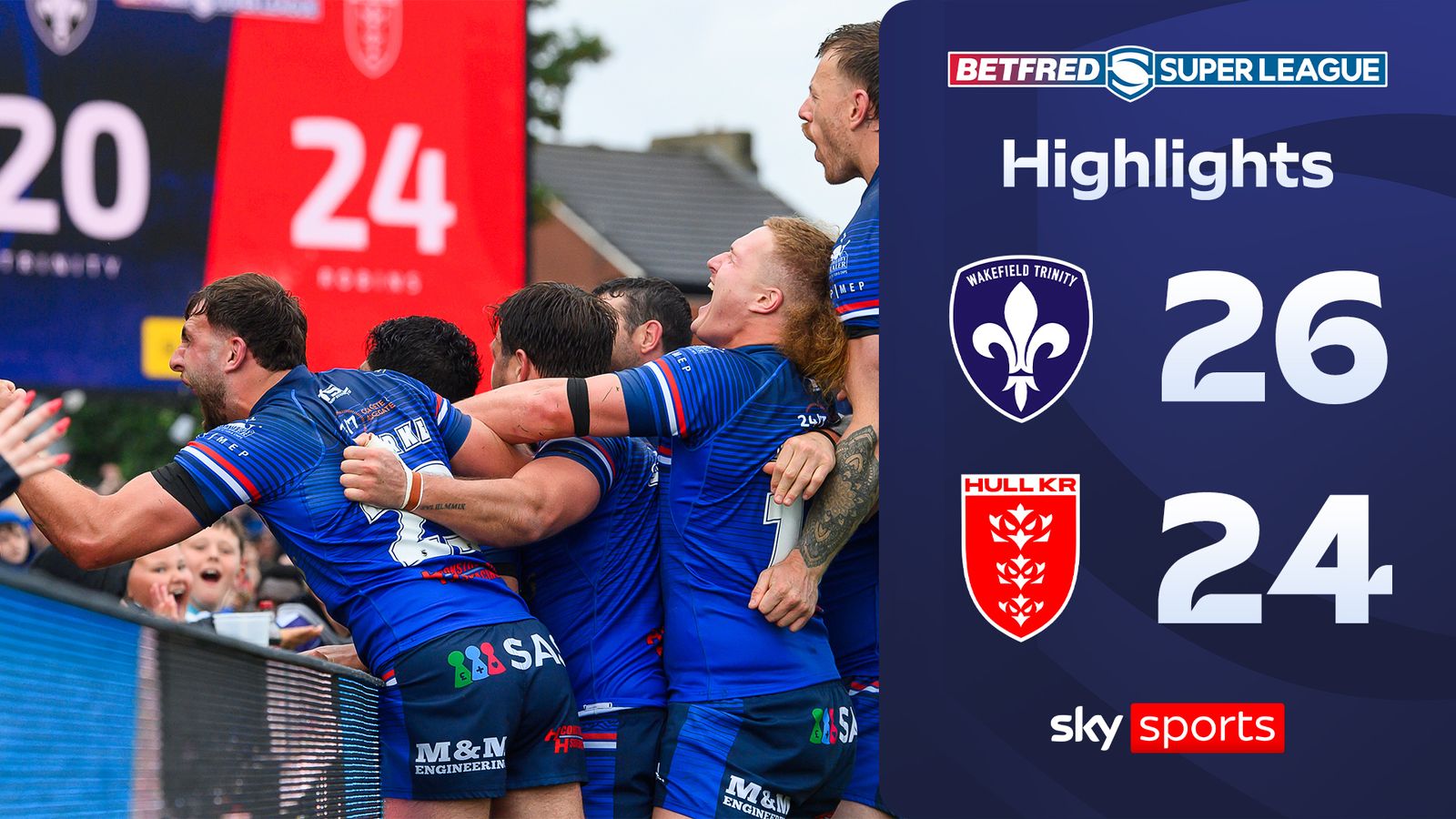 Wakefield conquista vitória no último suspiro sobre Hull KR