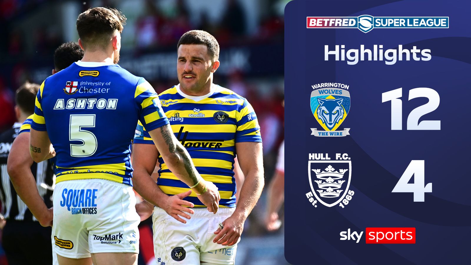 Warrington Wolves 12-4 Hull FC