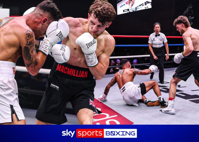 ‘Poder doentio!’ | MacMillan marca a primeira paralisação histórica do Zuffa Boxing UK!