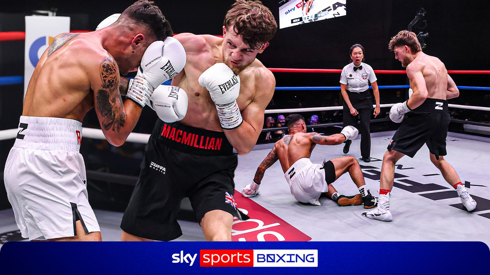 ‘Poder doentio!’ | MacMillan marca a primeira paralisação histórica do Zuffa Boxing UK!
